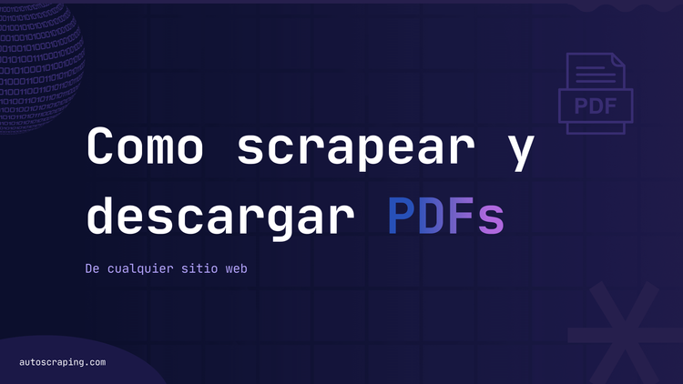 Cómo scrapear y descargar todos los archivos PDF de cualquier sitio web