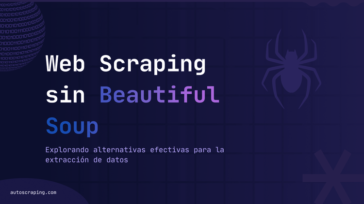 Web scraping sin Beautiful Soup