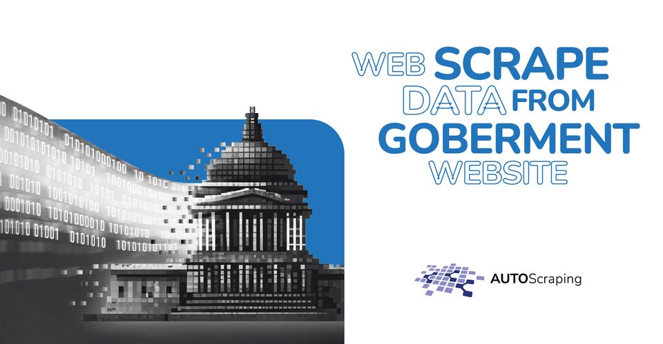 How to web scrape data from a government website